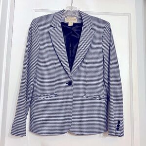 Vintage Black and white Jones of NY houndstooth blazer